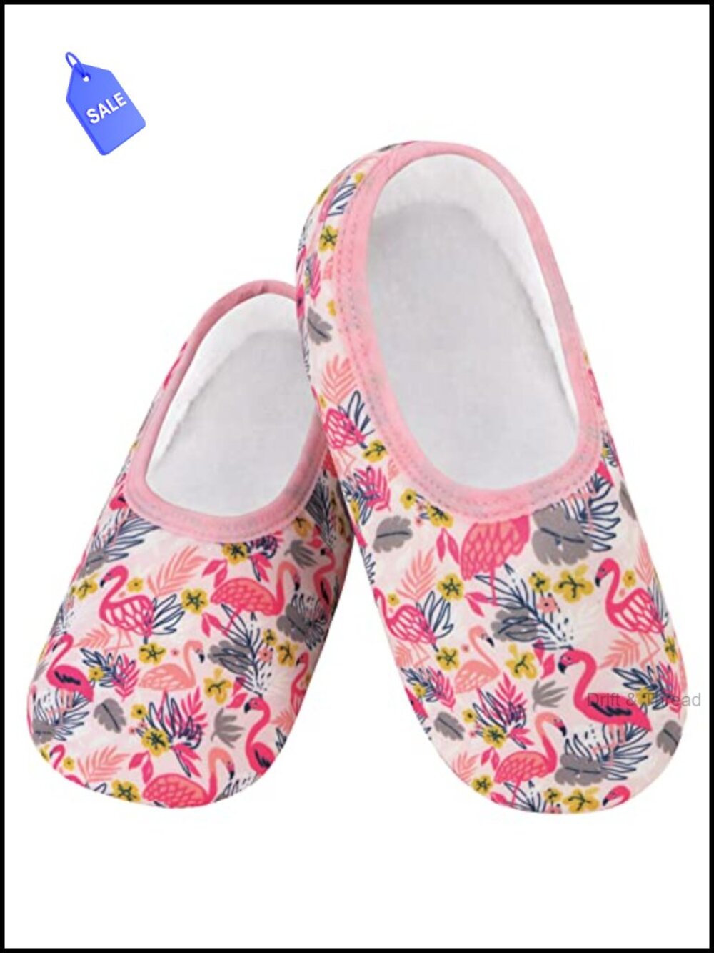 Snoozies Skinnies Soft Slipper Socks Non-Slip Foldable Cozy Travel House